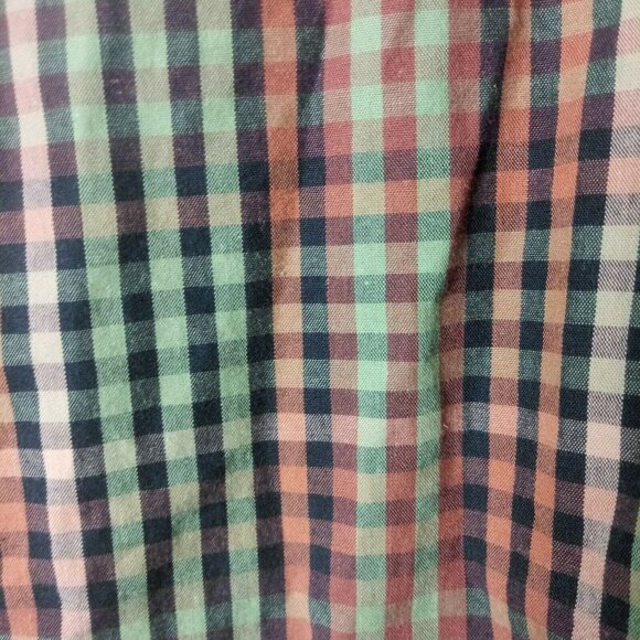 Cutter & Buck Mens Plaid Shirt Checkered Long Sleeve Button Down Large Pocket - Picture 5 of 5